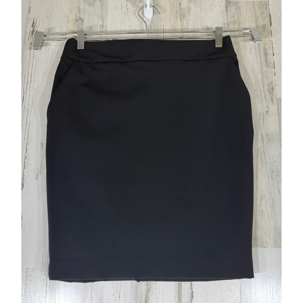 Express Pencil Skirt 10 Black Stretch Zip Lined Professional Workwear Office